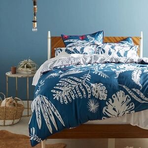 Anthropologie Palmera Collection Duvet Cover and 2 Shams